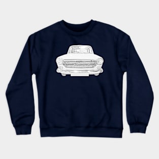 Austin 1100 1960s classic car monochrome Crewneck Sweatshirt